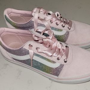 Big Girl's Pink Vans Sz. 4 EUC